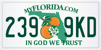 FL license plate 2399KD