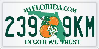 FL license plate 2399KM