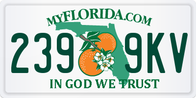 FL license plate 2399KV