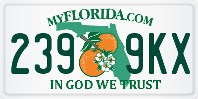 FL license plate 2399KX