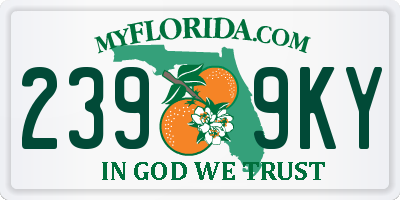 FL license plate 2399KY