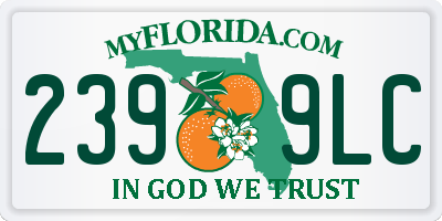 FL license plate 2399LC