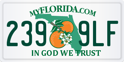 FL license plate 2399LF