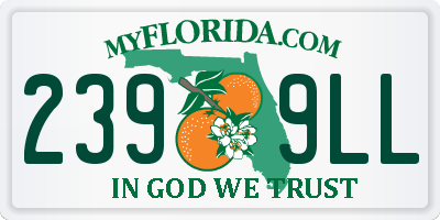 FL license plate 2399LL