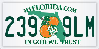 FL license plate 2399LM