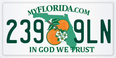 FL license plate 2399LN