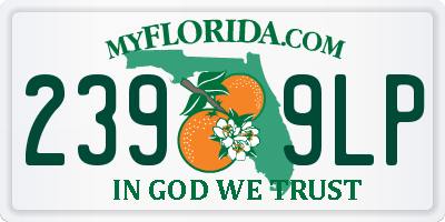 FL license plate 2399LP