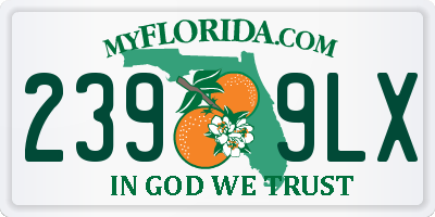 FL license plate 2399LX