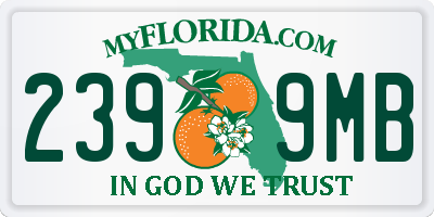FL license plate 2399MB