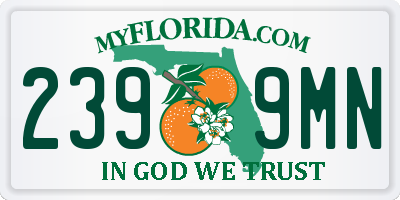 FL license plate 2399MN