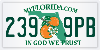 FL license plate 2399PB