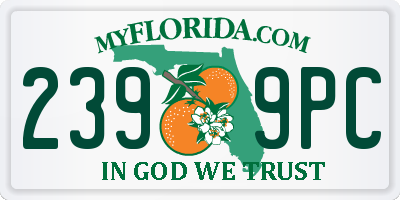 FL license plate 2399PC