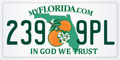 FL license plate 2399PL