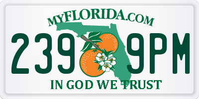 FL license plate 2399PM