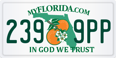 FL license plate 2399PP