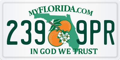FL license plate 2399PR