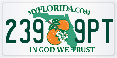 FL license plate 2399PT