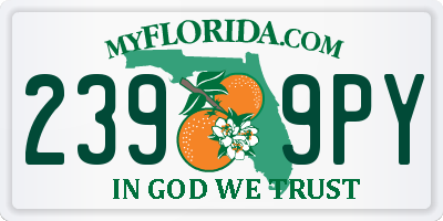 FL license plate 2399PY