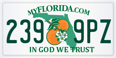 FL license plate 2399PZ