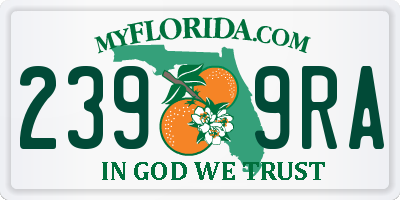 FL license plate 2399RA
