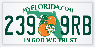 FL license plate 2399RB