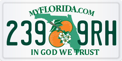 FL license plate 2399RH