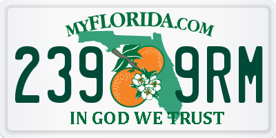 FL license plate 2399RM