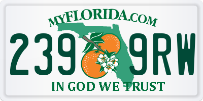 FL license plate 2399RW