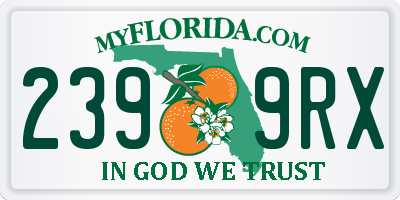 FL license plate 2399RX
