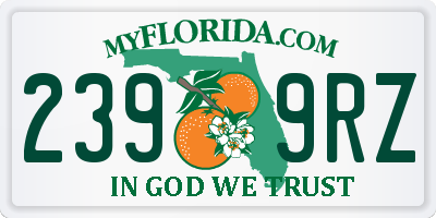 FL license plate 2399RZ