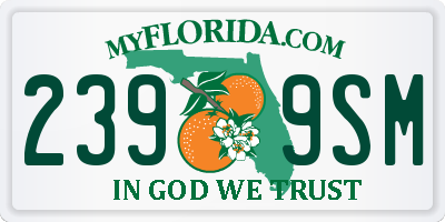 FL license plate 2399SM