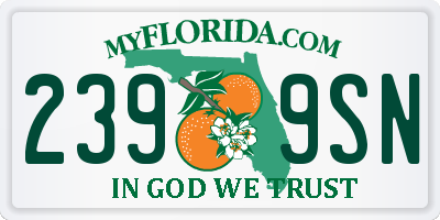 FL license plate 2399SN