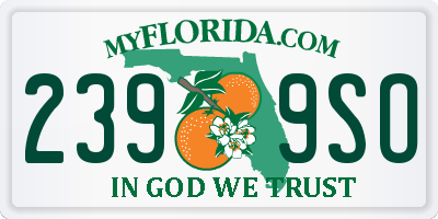 FL license plate 2399SO