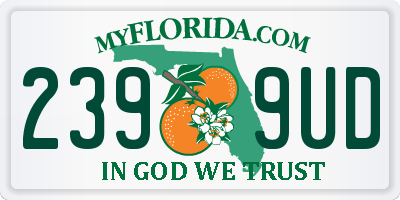 FL license plate 2399UD