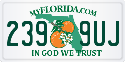 FL license plate 2399UJ