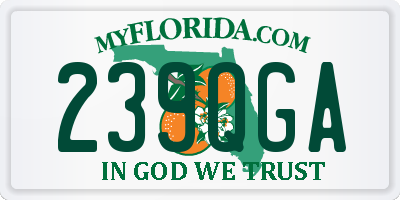 FL license plate 239QGA