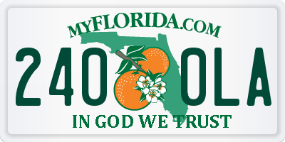 FL license plate 2400LA