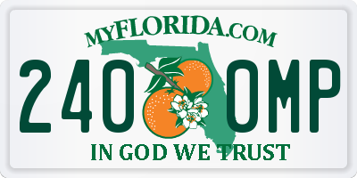 FL license plate 2400MP