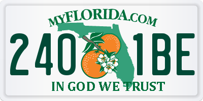 FL license plate 2401BE