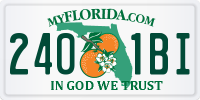 FL license plate 2401BI