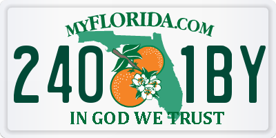 FL license plate 2401BY