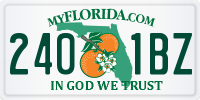 FL license plate 2401BZ