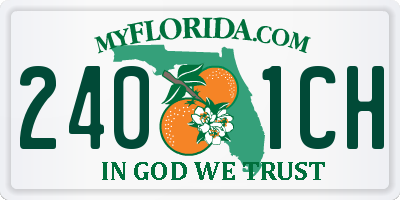 FL license plate 2401CH