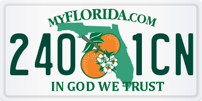 FL license plate 2401CN