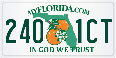 FL license plate 2401CT