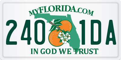 FL license plate 2401DA