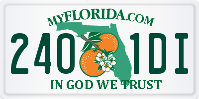 FL license plate 2401DI