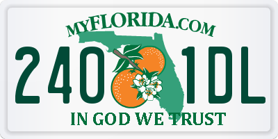 FL license plate 2401DL
