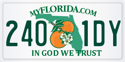 FL license plate 2401DY