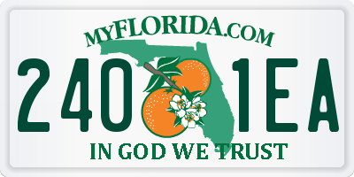 FL license plate 2401EA